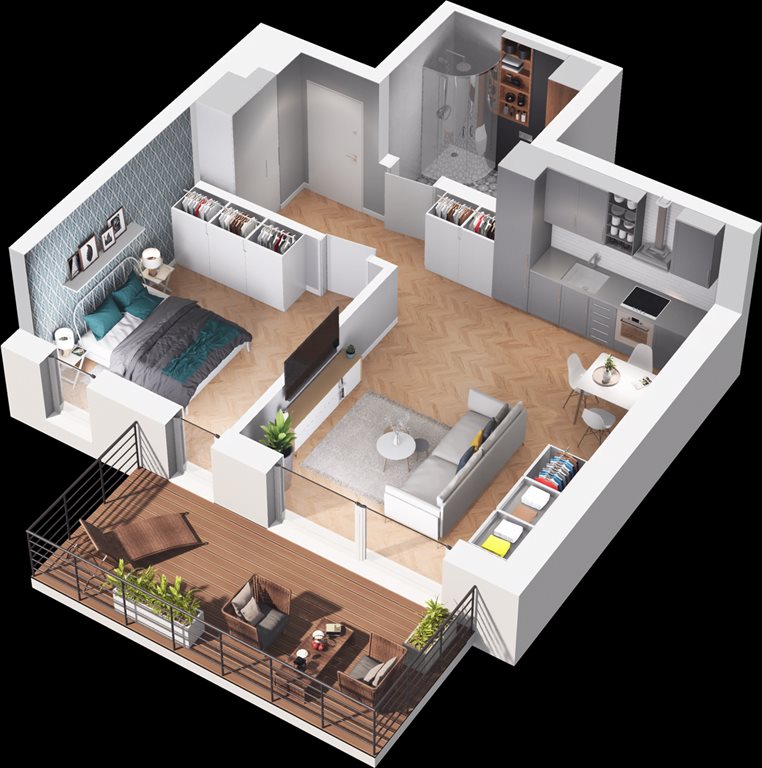 mieszkanie na sprzedaż 51m2 mieszkanie Szczecin, DĄBIE, Racławicka 1