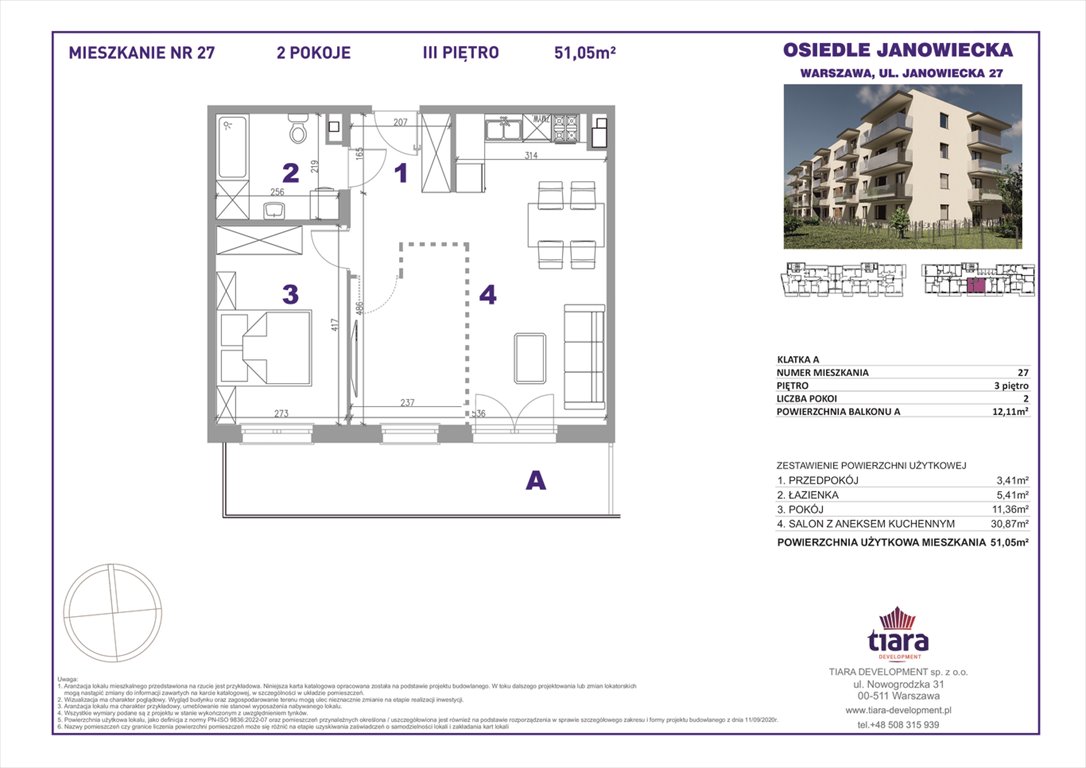 Nowe mieszkanie dwupokojowe Janowiecka 27 Warszawa, Targówek, Janowiecka 27  51m2 Foto 1