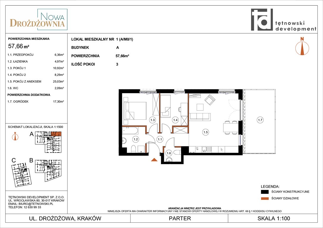 Nowe mieszkanie trzypokojowe NOWA DROŻDŻOWNIA ETAP II Kraków, Bieżanów, Drożdżowa  58m2 Foto 1