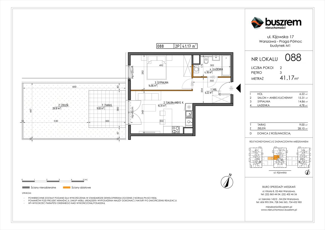Nowe mieszkanie dwupokojowe Kijowska 17 Warszawa, Praga Północ, Kijowska 17  41m2 Foto 1
