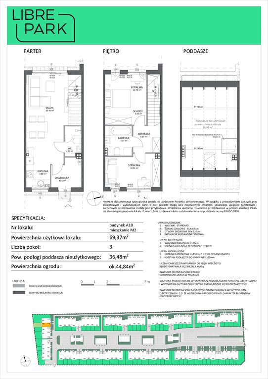 Nowe mieszkanie trzypokojowe Osiedle Libre Park Dębogórze, Pistacjowa 5  69m2 Foto 1