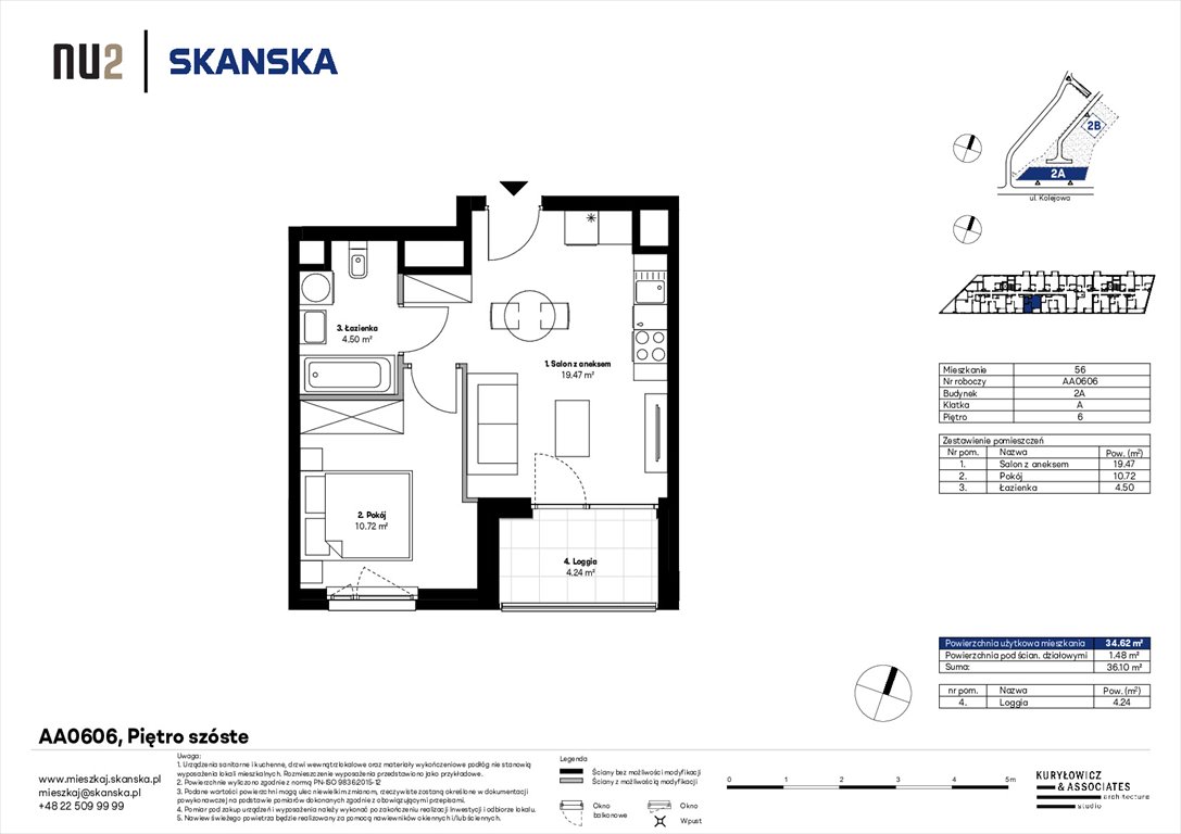 Nowe mieszkanie dwupokojowe NU Wola Warszawa Warszawa, Wola, Kolejowa  41m2 Foto 1
