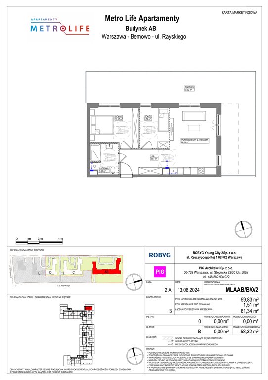 Nowe mieszkanie trzypokojowe Metro Life Apartamenty Warszawa, Bemowo, Rayskiego  60m2 Foto 1