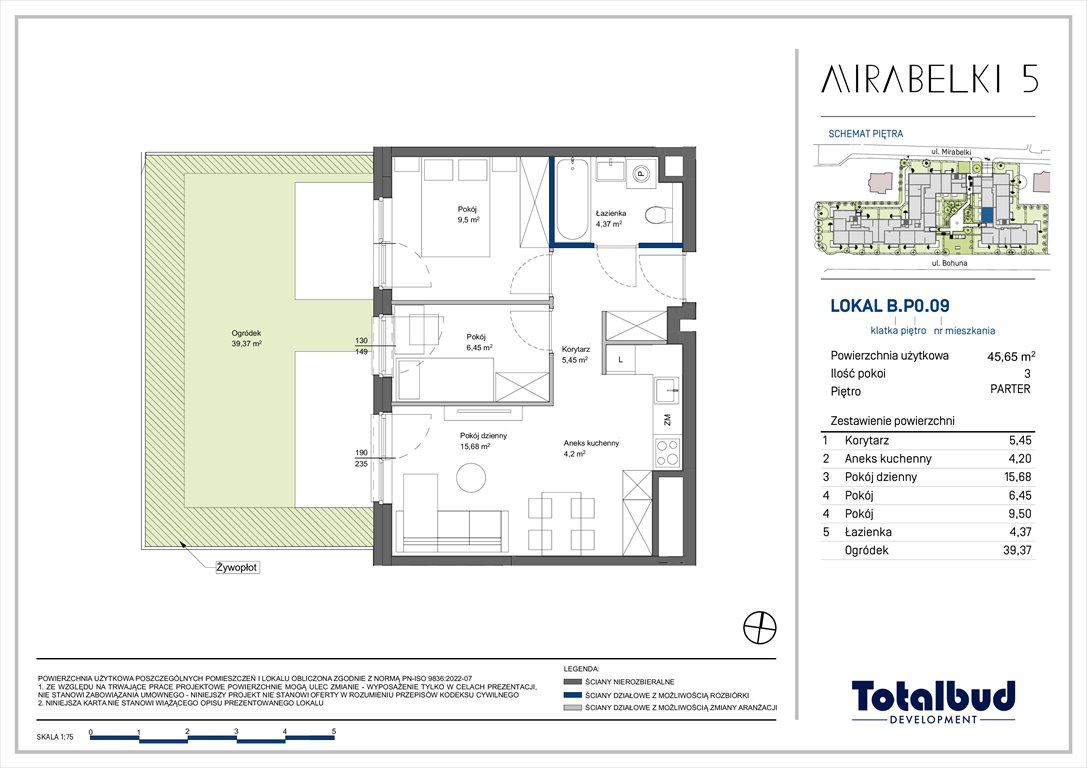 Nowe mieszkanie trzypokojowe Mirabelki 5 Warszawa, Białołęka, Mirabelki  46m2 Foto 1