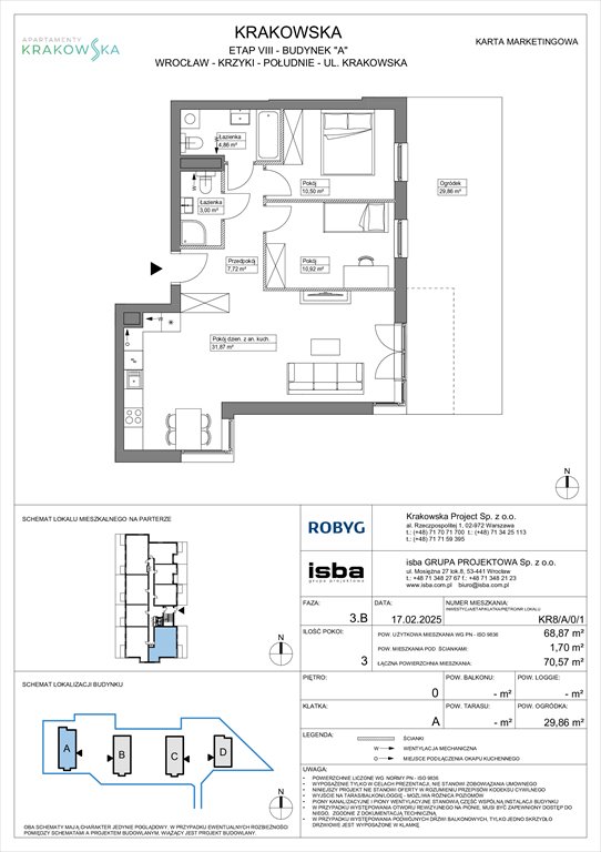Nowe mieszkanie trzypokojowe Apartamenty Krakowska Wrocław, Krzyki, Krakowska 112  69m2 Foto 1