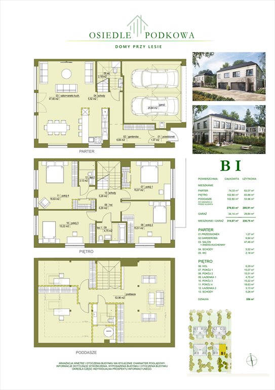 Nowe mieszkanie Osiedle Podkowa Żółwin, Zarybie 25  231m2 Foto 1