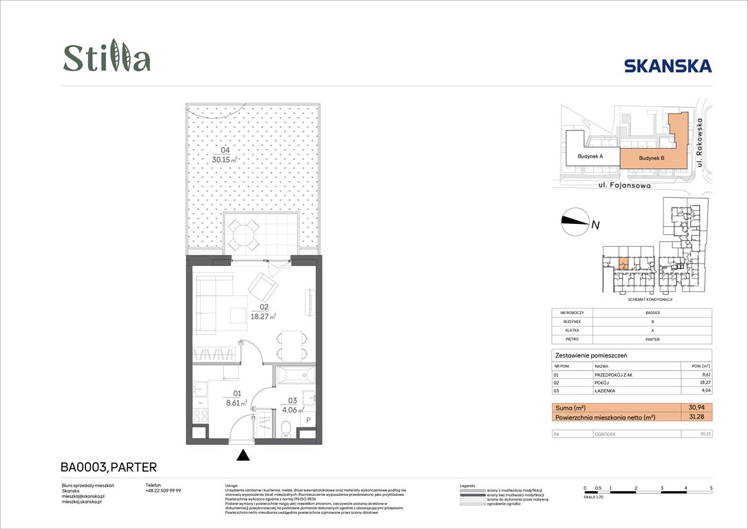 Nowa kawalerka Stilla Warszawa, Fajansowa 5  31m2 Foto 1