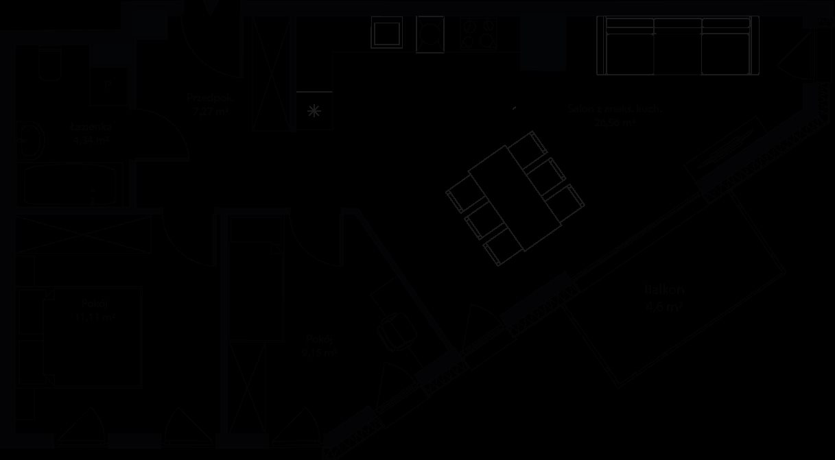 mieszkanie na sprzedaż 58m2 mieszkanie Katowice, Bytkowska