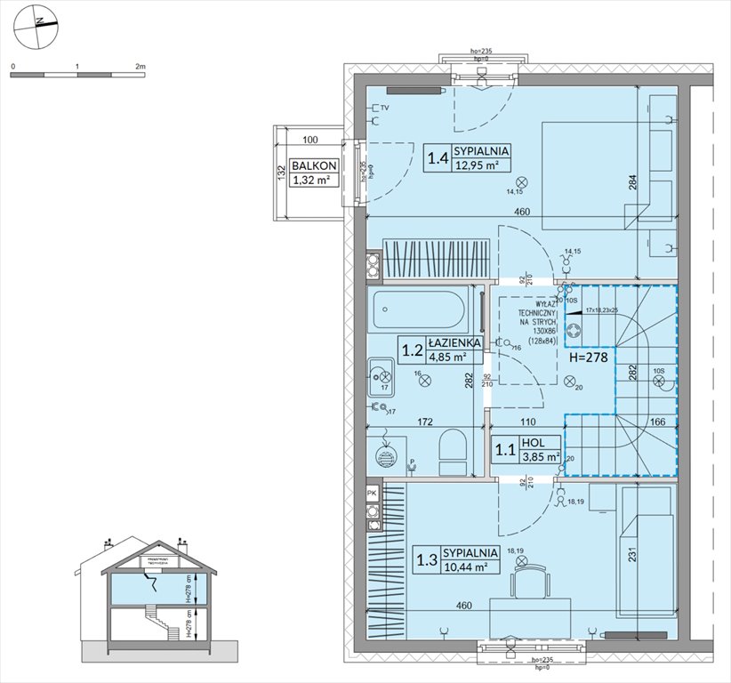 Nowy dom Osiedle Słoneczne Sulejówek, Szklarniowa  68m2 Foto 1