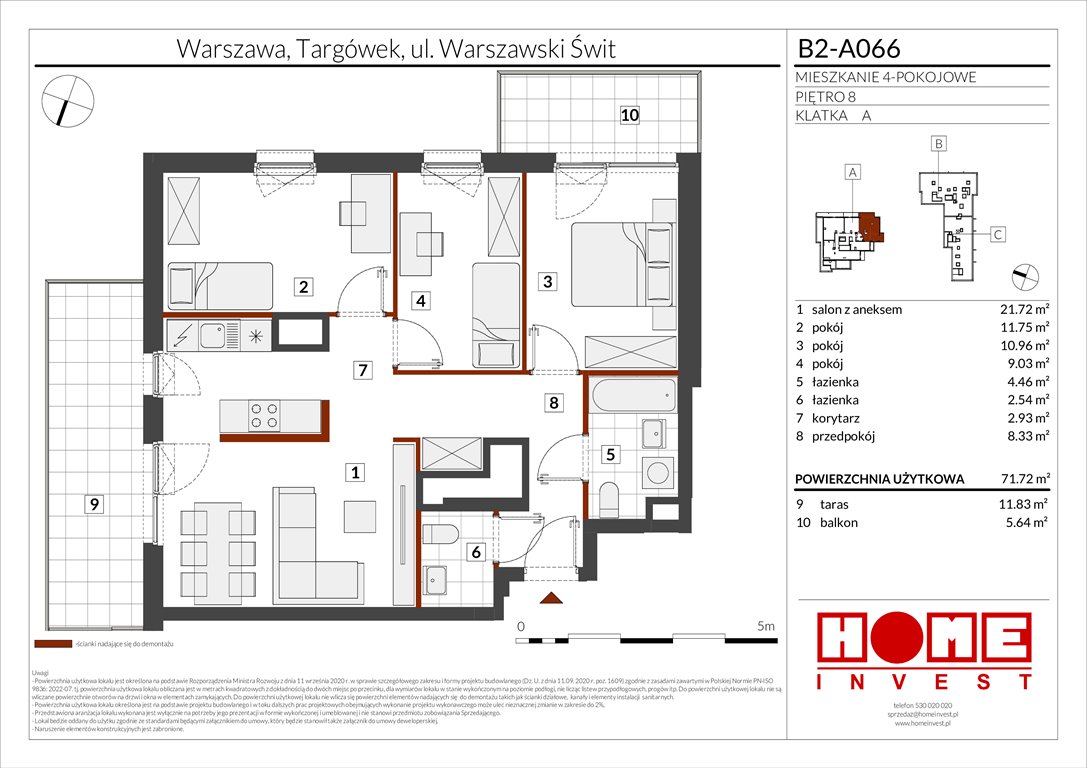 Nowe mieszkanie czteropokojowe  Warszawski Świt Etap IX Warszawa, Targówek, ul. Warszawski Świt 12  72m2 Foto 1