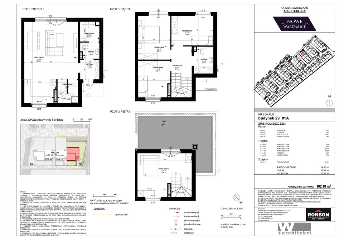 Nowe mieszkanie Nowe Warzymice Rajkowo, Spacerowa 14/2  103m2 Foto 1