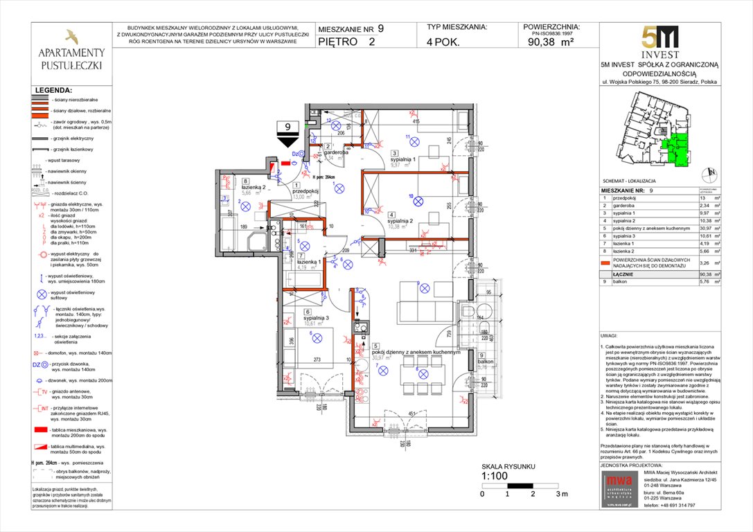 Nowe mieszkanie czteropokojowe  Apartamenty Pustułeczki  Warszawa, Ursynów, Pustułeczki 18D  Foto 1