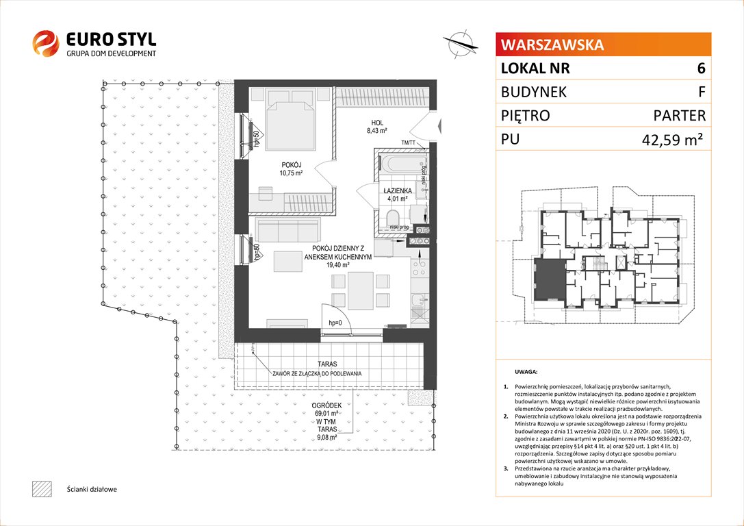 Nowe mieszkanie dwupokojowe OSIEDLE WARSZAWSKA Gdańsk, Warszawska  43m2 Foto 1