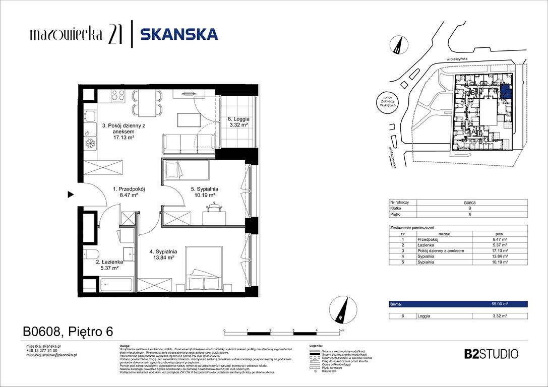 Nowe mieszkanie trzypokojowe Mazowiecka 21 Kraków, Krowodrza, ul. Mazowiecka 21  55m2 Foto 1