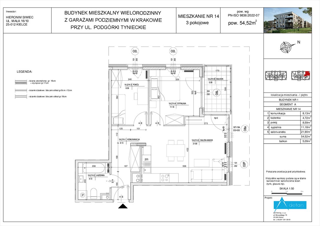 Nowe mieszkanie trzypokojowe Podgórki Tynieckie Kraków, Dębniki, Podgórki Tynieckie  55m2 Foto 1