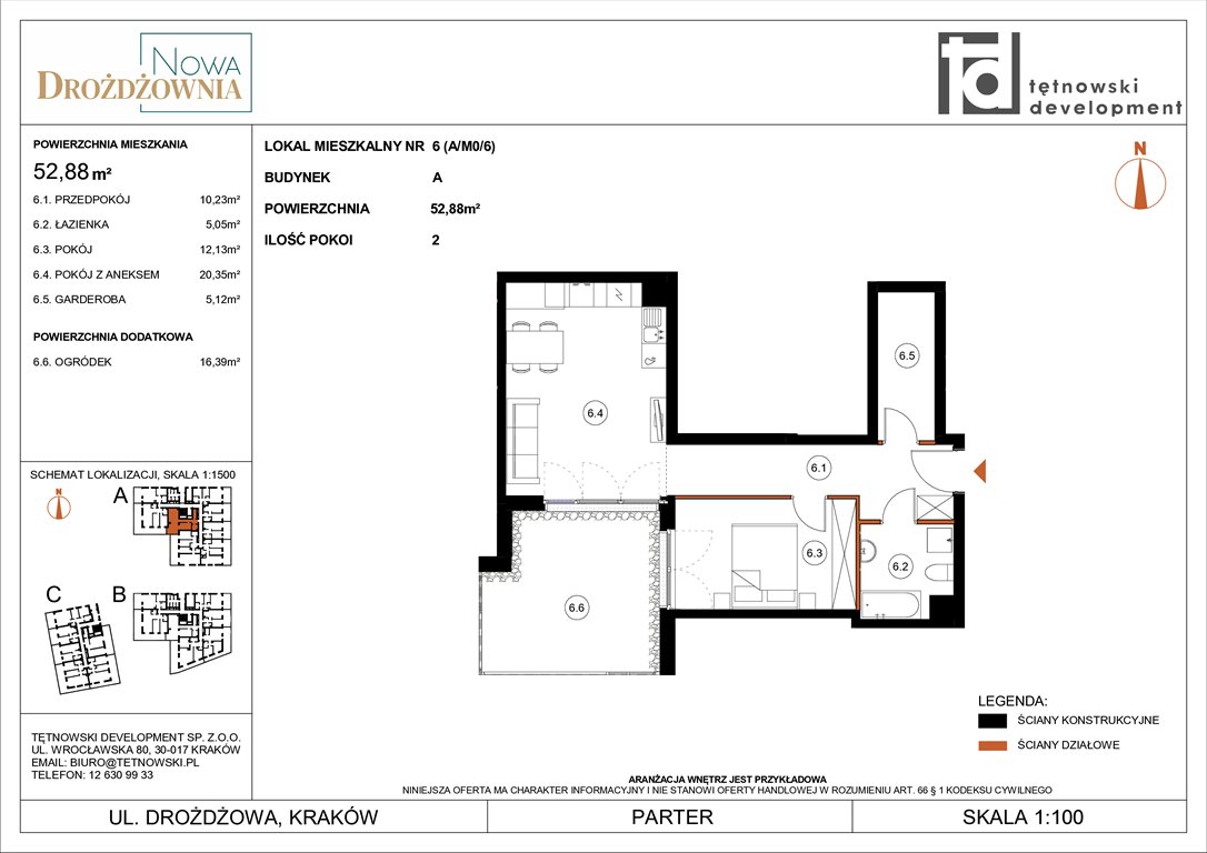 Nowe mieszkanie dwupokojowe NOWA DROŻDŻOWNIA ETAP II Kraków, Bieżanów, Drożdżowa  53m2 Foto 1