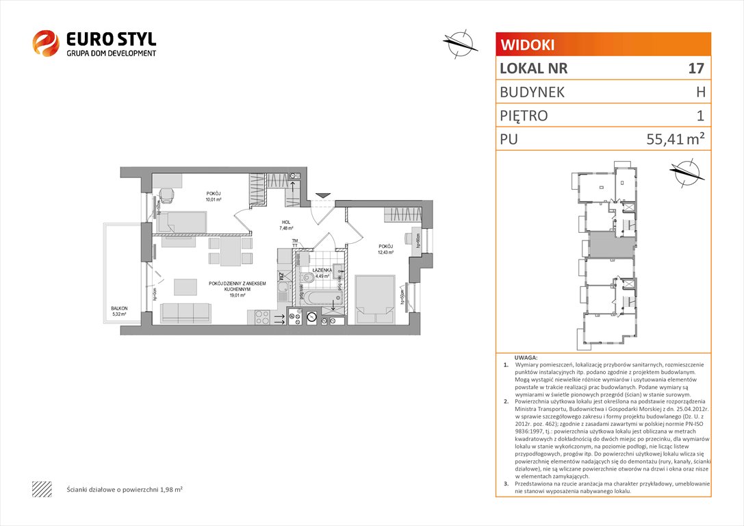 mieszkanie na sprzedaż 55m2 mieszkanie Rumia, Zagórze, Wyżynna