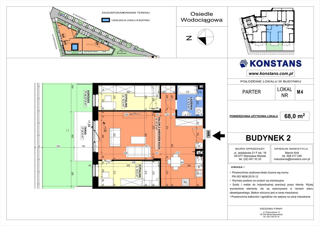 Nowe mieszkanie trzypokojowe WODOCIĄGOWA Etap VII Sulejówek, Wodociągowa 1, 1A, 1B  68m2 Foto 1