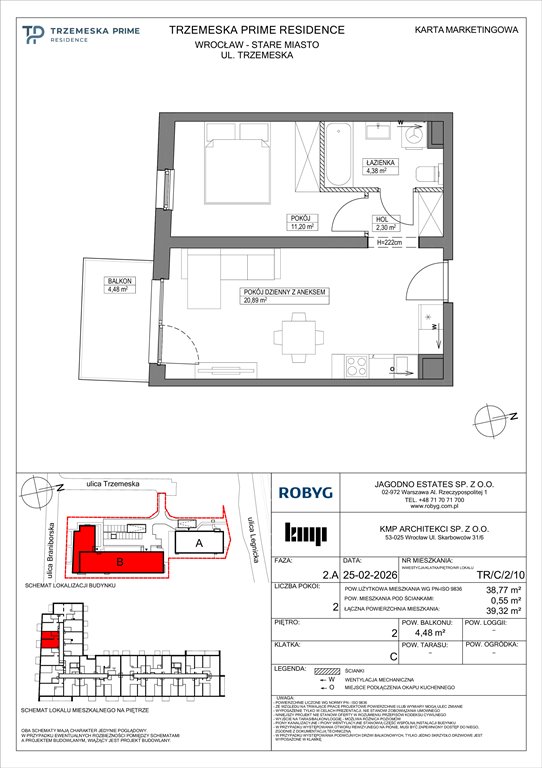 Nowe mieszkanie dwupokojowe Trzemeska Prime Residence Wrocław, Stare Miasto, Trzemeska  39m2 Foto 1