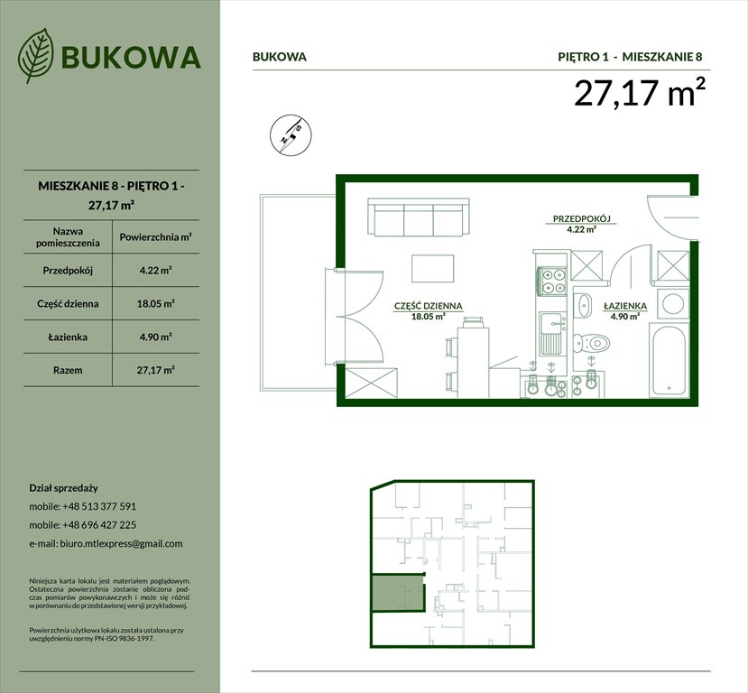 Nowa kawalerka Apartamenty Bukowa Bielsko-Biała, Aleksandrowice, Bukowa 29  27m2 Foto 1