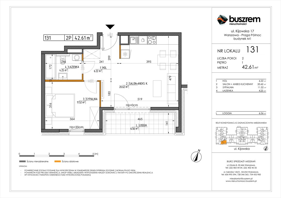 Nowe mieszkanie dwupokojowe Kijowska 17 Warszawa, Praga Północ, Kijowska 17  43m2 Foto 1
