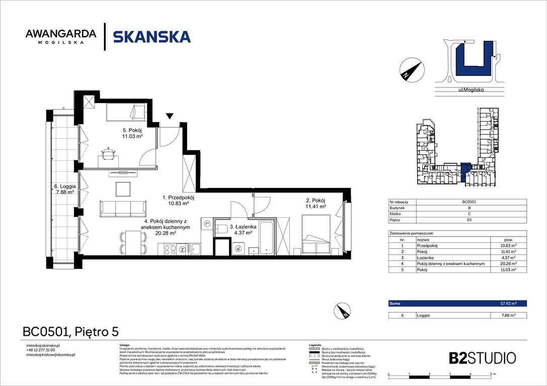 Nowe mieszkanie trzypokojowe Awangarda Mogilska Kraków, Prądnik Czerwony, Mogilska 126  58m2 Foto 1