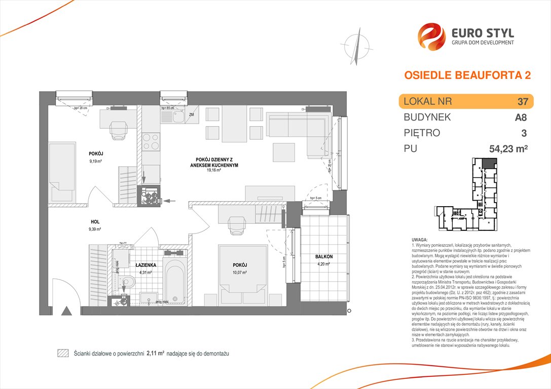 mieszkanie na sprzedaż 54m2 mieszkanie Pogórze, Pogórze, ul. Paderewskiego