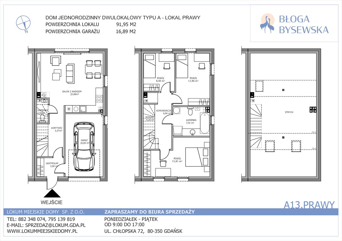 Nowy dom Błoga Bysewska Gdańsk, Kokoszki, Geologów  109m2 Foto 1