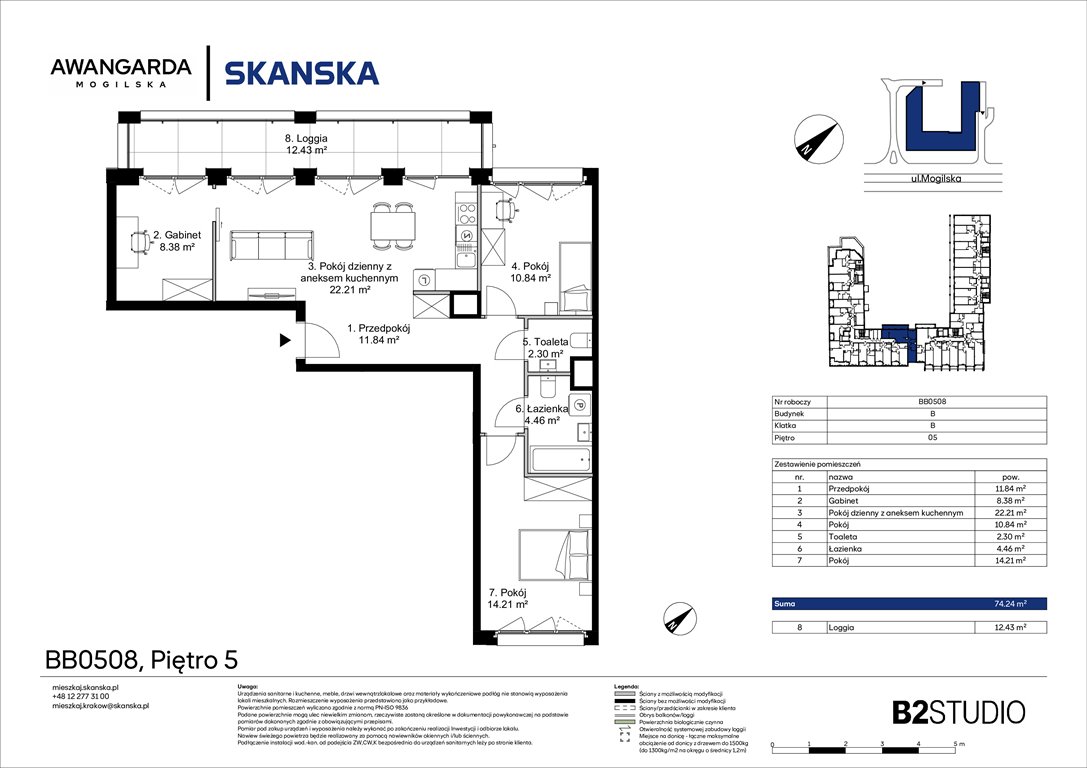 Nowe mieszkanie czteropokojowe  Awangarda Mogilska Kraków, Prądnik Czerwony, Mogilska 126  74m2 Foto 1