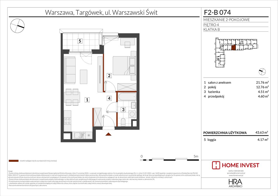 Nowe mieszkanie dwupokojowe Warszawski Świt Etap XIV Warszawa, ul. Warszawski Świt  44m2 Foto 1