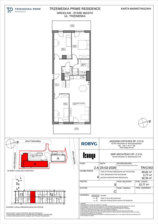 Nowe mieszkanie czteropokojowe  Trzemeska Prime Residence Wrocław, Stare Miasto, Trzemeska  90m2 Foto 1