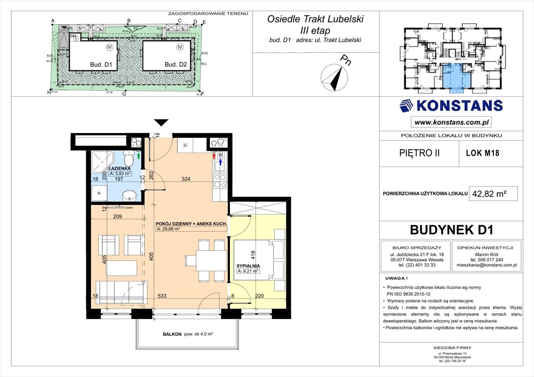 Nowe mieszkanie dwupokojowe TRAKT LUBELSKI Etap III Warszawa, Wawer, Trakt Lubelski 181 C i 181 D  43m2 Foto 1