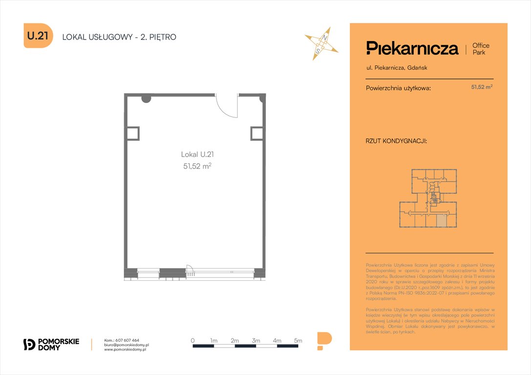 Nowe mieszkanie Piekarnicza Office Park Gdańsk, Morena, Piekarnicza 6  52m2 Foto 1
