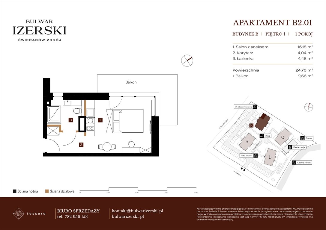 Nowa kawalerka BULWAR IZERSKI Świeradów Zdrój, Senatoryjna/Szkolna  25m2 Foto 1