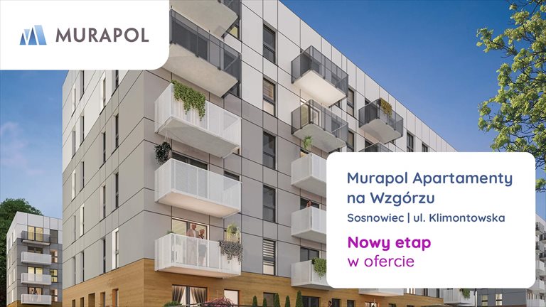 Nowe mieszkanie dwupokojowe Murapol Apartamenty na Wzgórzu Sosnowiec, ul. Klimontowska  39m2 Foto 1