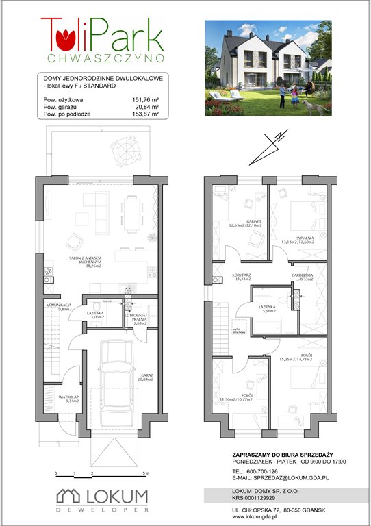 Nowy dom Tulipark Chwaszczyno, Wąska  152m2 Foto 1