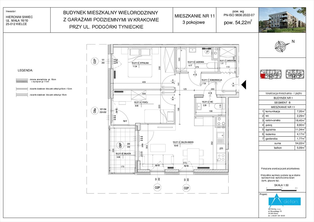 Nowe mieszkanie trzypokojowe Podgórki Tynieckie Kraków, Dębniki, Podgórki Tynieckie  54m2 Foto 1