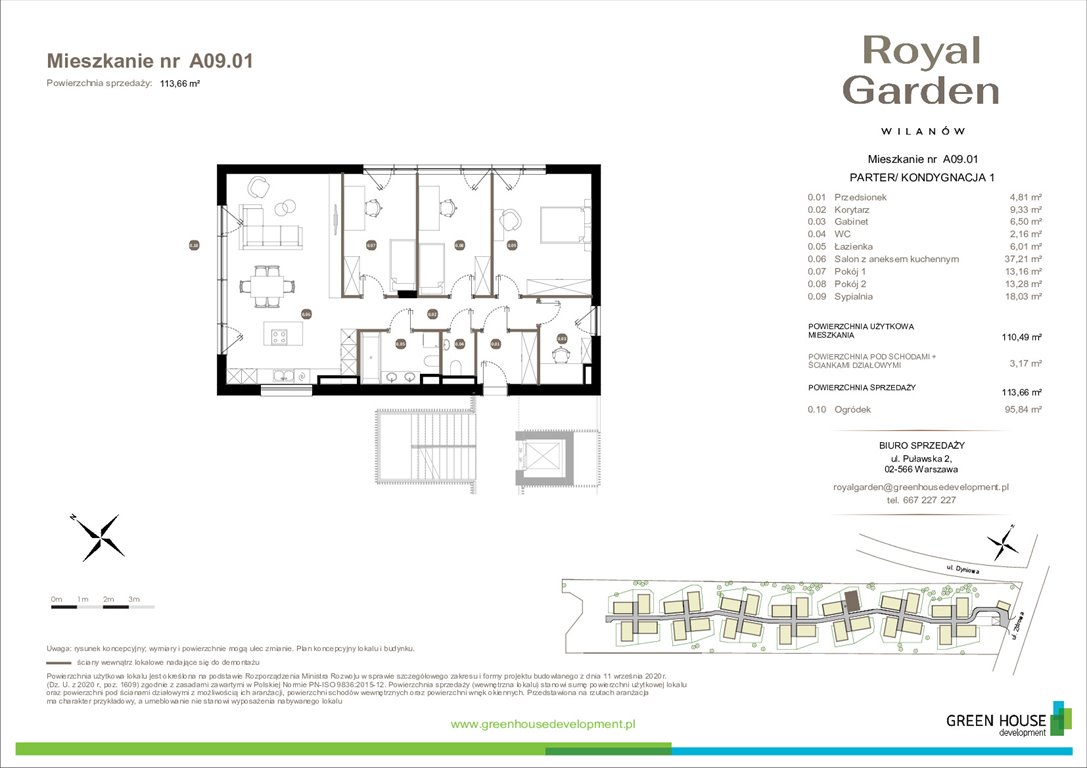 Nowe mieszkanie Royal Garden Wilanów - Domy Warszawa, Zdrowa 2  110m2 Foto 1