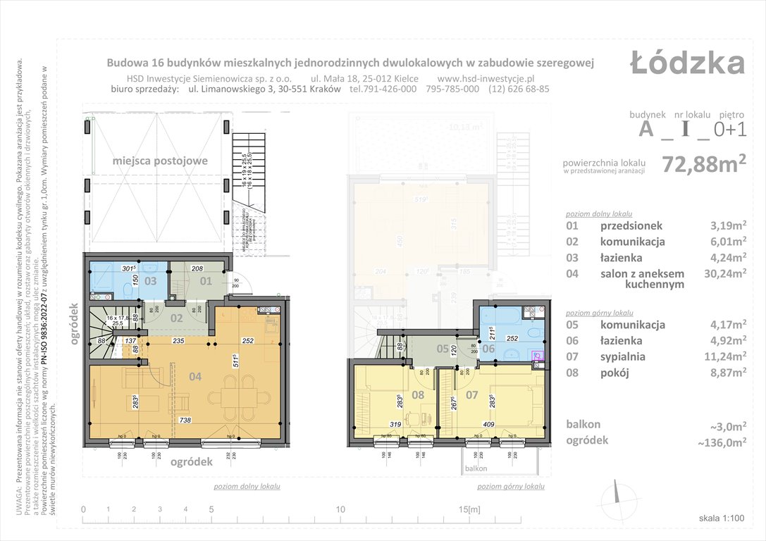 Nowe mieszkanie trzypokojowe Łódzka Kraków, Łódzka  73m2 Foto 1