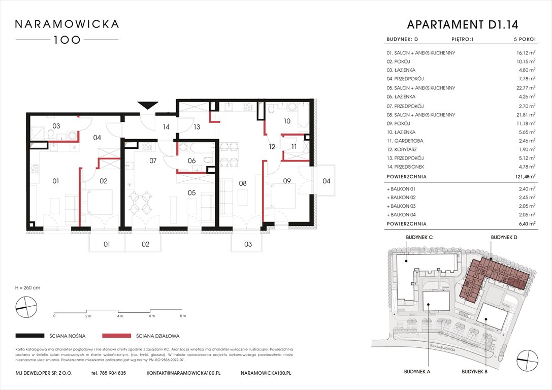 Nowe mieszkanie NARAMOWICKA 100 Poznań, Winogrady, Naramowicka 100  121m2 Foto 1