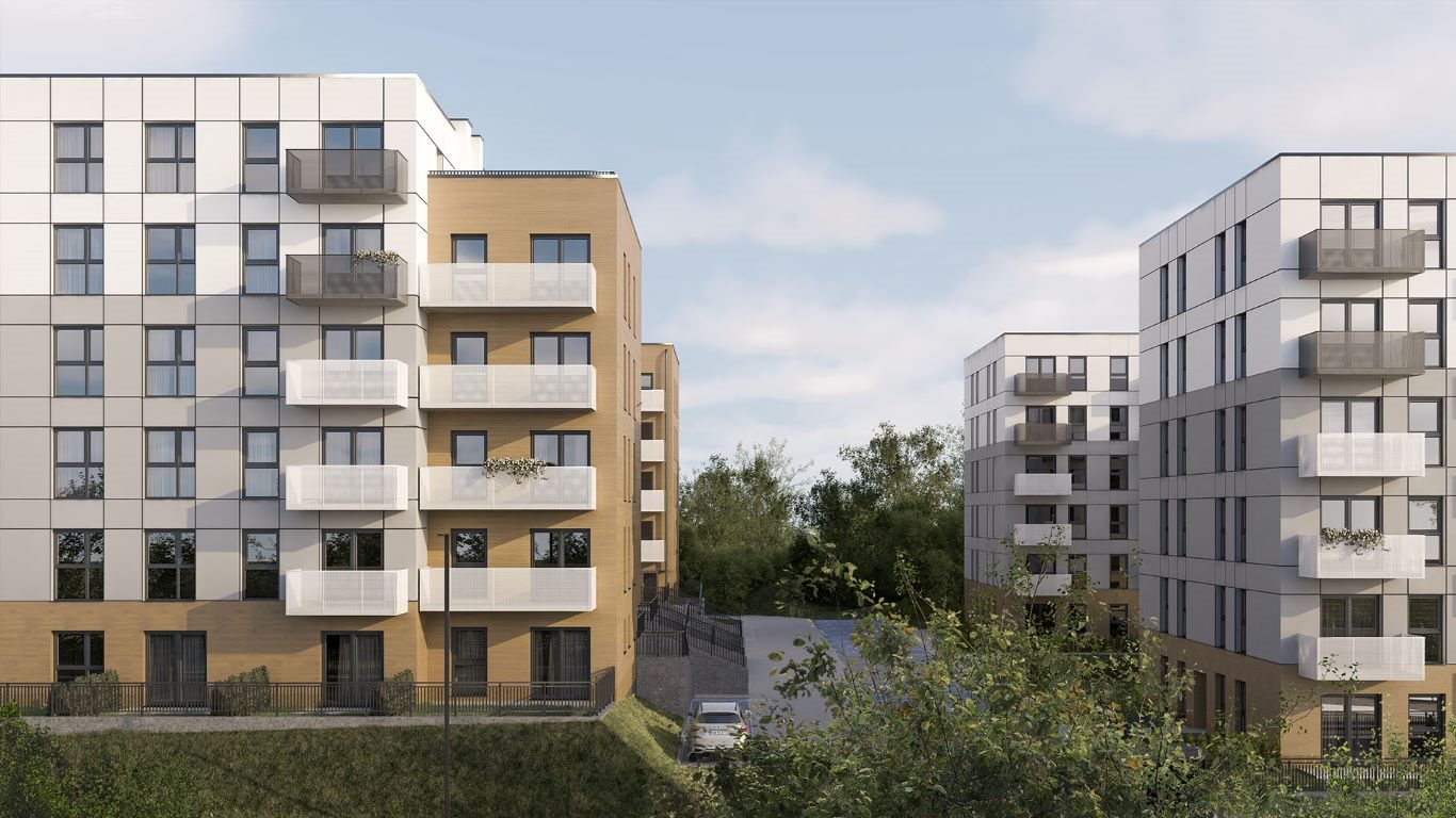 Nowe mieszkanie trzypokojowe Murapol Apartamenty na Wzgórzu Sosnowiec, ul. Klimontowska  54m2 Foto 1
