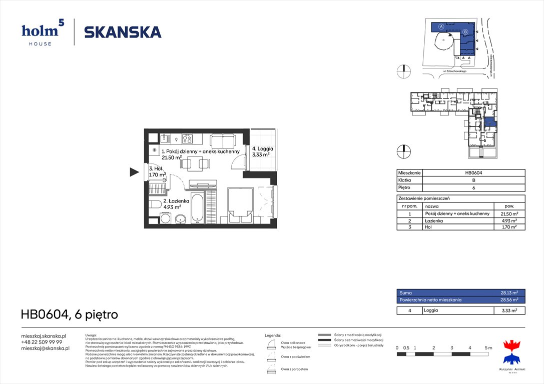 Nowa kawalerka Holm House  Warszawa, Mokotów, Domaniewska  28m2 Foto 1