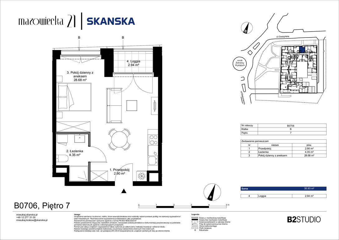 Nowa kawalerka Mazowiecka 21 Kraków, Krowodrza, ul. Mazowiecka 21  36m2 Foto 1