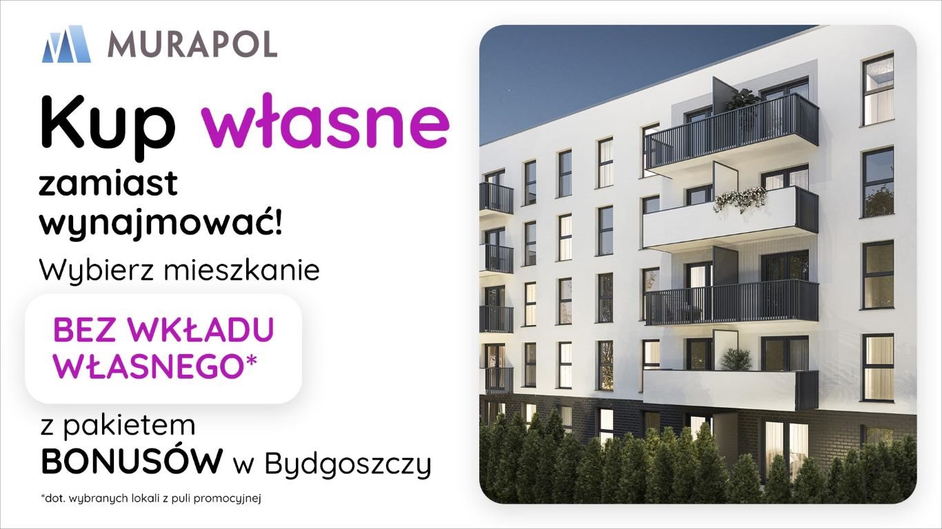 Nowe mieszkanie dwupokojowe Murapol Rivo Bydgoszcz, Dworcowa 58  44m2 Foto 1