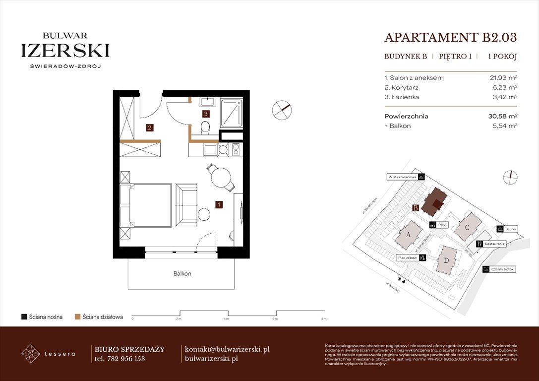 Nowa kawalerka BULWAR IZERSKI Świeradów Zdrój, Senatoryjna/Szkolna  31m2 Foto 1