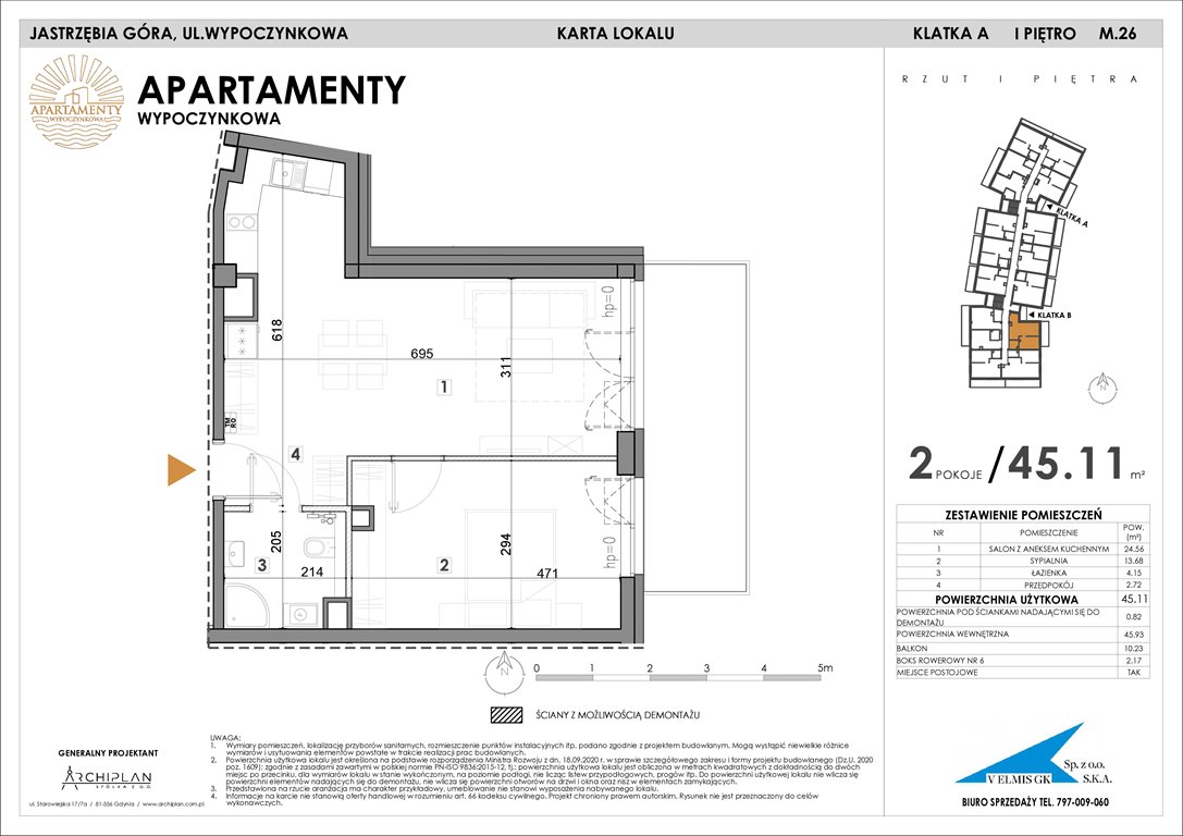 Nowe mieszkanie Apartamenty Wypoczynkowa Jastrzębia Góra, Wypoczynkowa  45m2 Foto 1