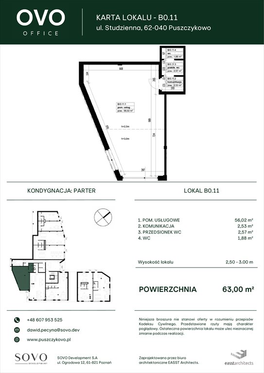 Nowe mieszkanie OVO Office Puszczykowo, Studzienna 2G  63m2 Foto 1