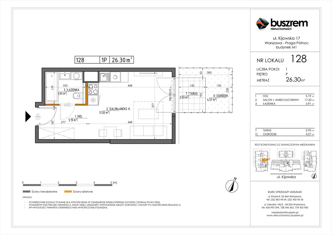 Nowa kawalerka Kijowska 17 Warszawa, Praga Północ, Kijowska 17  26m2 Foto 1