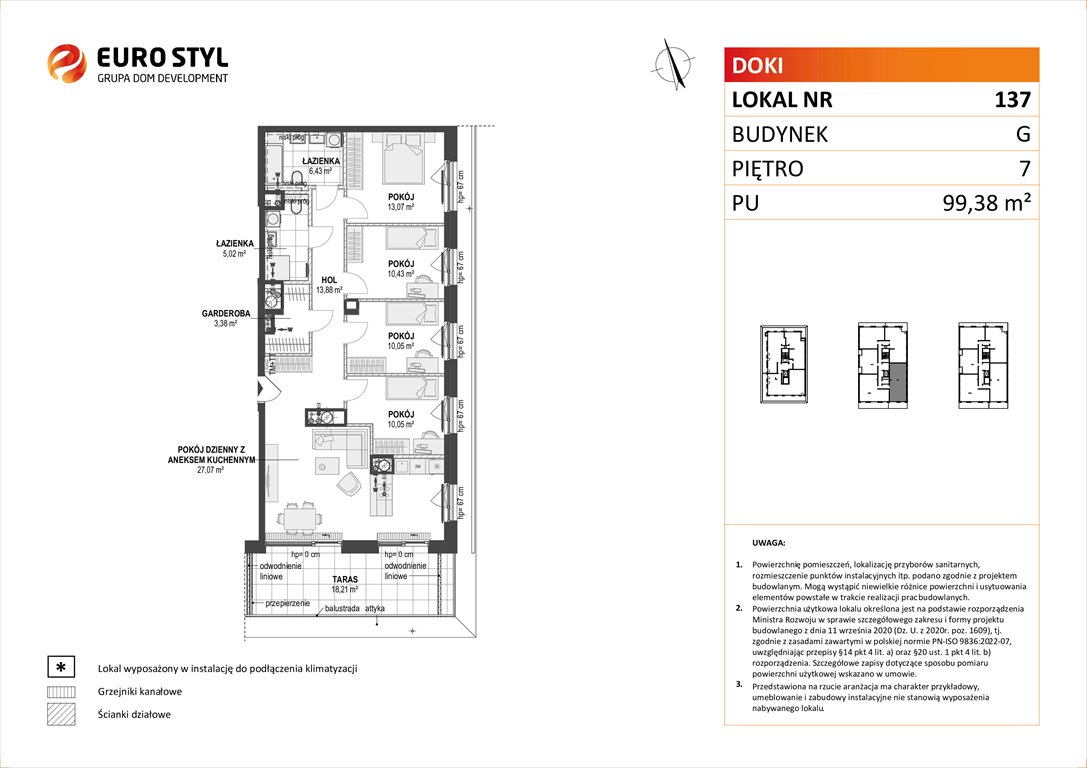 Nowe mieszkanie DOKI LIVING Gdańsk, Śródmieście, ks. Jerzego Popiełuszki/Rybaki Górne  99m2 Foto 1