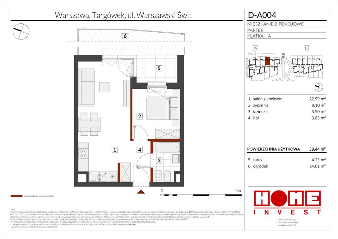 Nowe mieszkanie dwupokojowe Warszawski Świt Etap VI Warszawa, Targówek, ul. Warszawski Świt 12  39m2 Foto 1